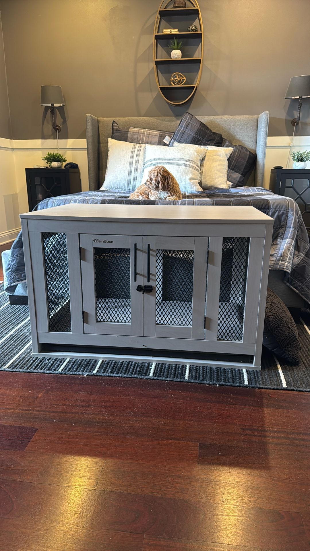 NEVER USED Furniture Grade Dog Crate 38x24x24