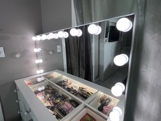 Mirror with light