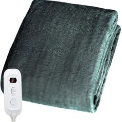 Heated Blanket 74”x84”Full Size Electric Blanket Throws Fast Heating 9 Heating Levels 9 Hours Auto Off Full Body Warming ETL Certified Machine Washabl Thumbnail