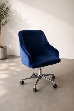 Modern Velvet Office Chair – Brand New