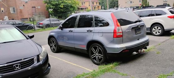 Honda CR-V SUV in Silver Blue with wheels