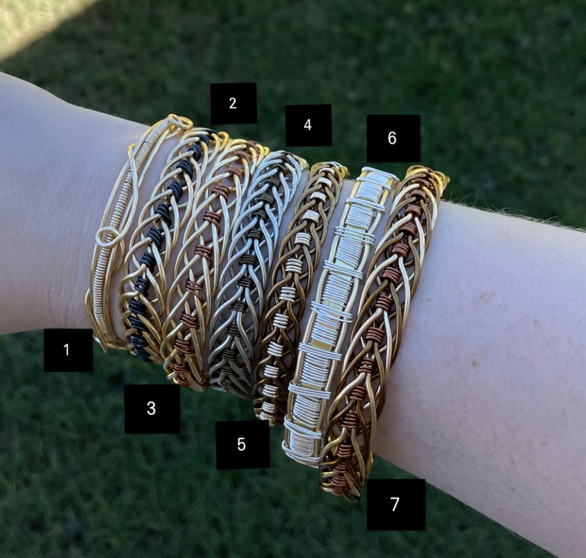 artisan wire bracelets 