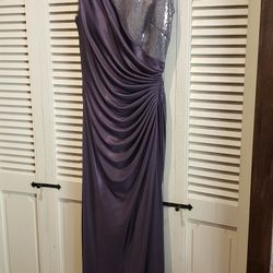 Beautiful Evening Gown Ruched/sequined Worn Once