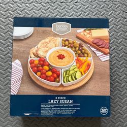 Berkley Jensen 6 Piece Lazy Susan Serving Tray