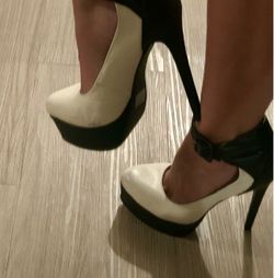 Two-Tone Platform Stiletto Heels