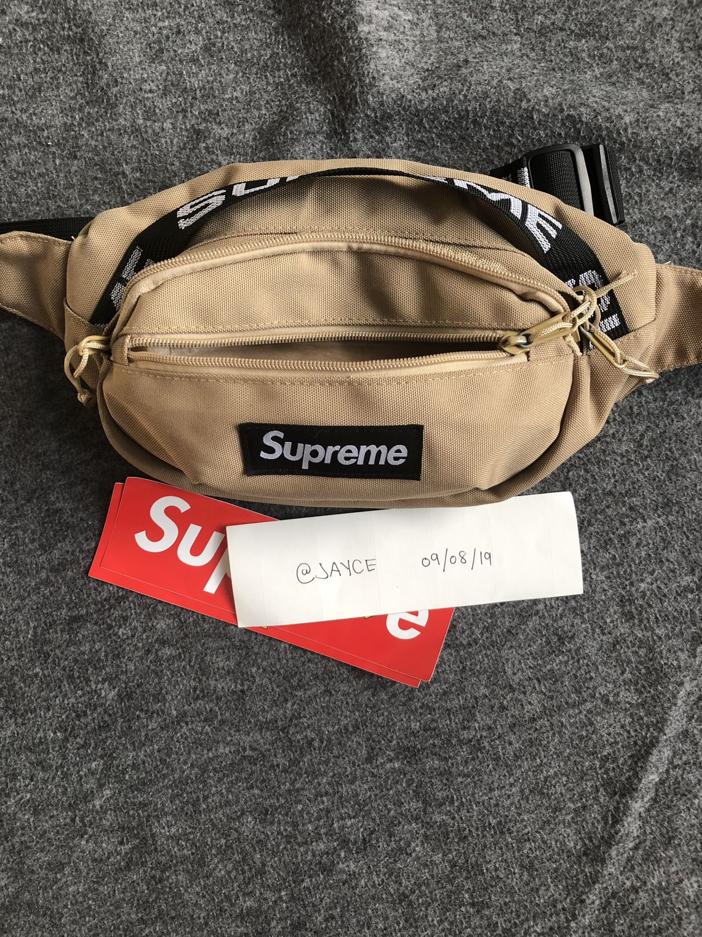 SS18 Supreme Khaki Fanny Pack