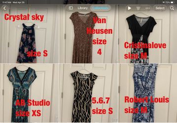 Women's  dresses   -  $5  a  piece