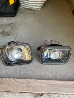 7x6 LED Projector Headlights Pair