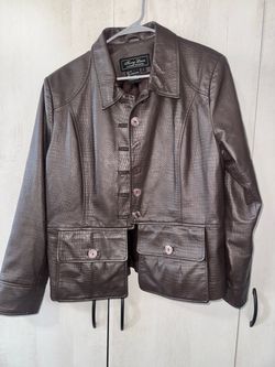 Terry Lewis Classic Luxuries Brown Leather Jacket