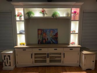 Tv console, media center, entertainment center,
