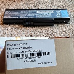 laptop AS07A72 Battery