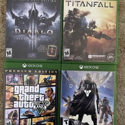 Lot Of 4 Xbox One Games Taking REASONABLE Offers For All