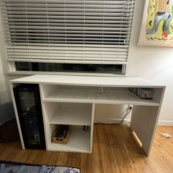 Custom Bar/Open Storage Cabinet with Wine Fridge