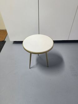 White Marble Side Table