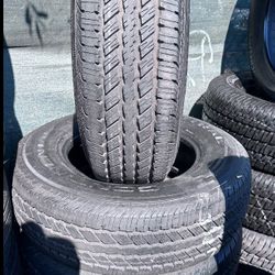 SET OF FOUR USED TIRES ALMOST NEW LT 245/75/17 CONTINENTAL 