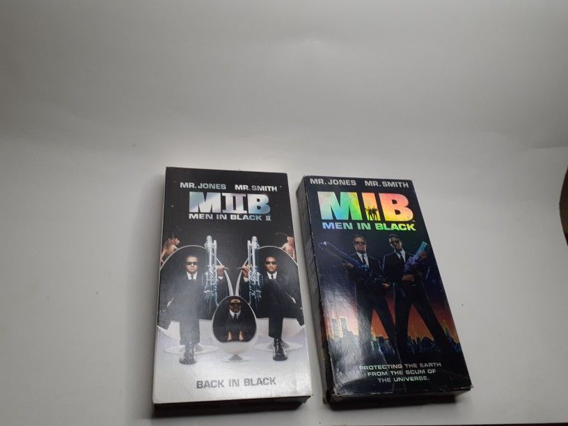 Men In Black Part 1 & 2 VCR Movie Collectibles Item