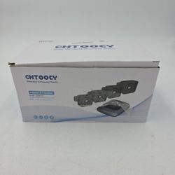 Chtoocy Solar Driveway Alarm Wireless Outside 1/2 Mile Long Range, 3 Sensitivity & Weatherproof for Outdoor/Indoor Property Security Alarm, Rechargeab