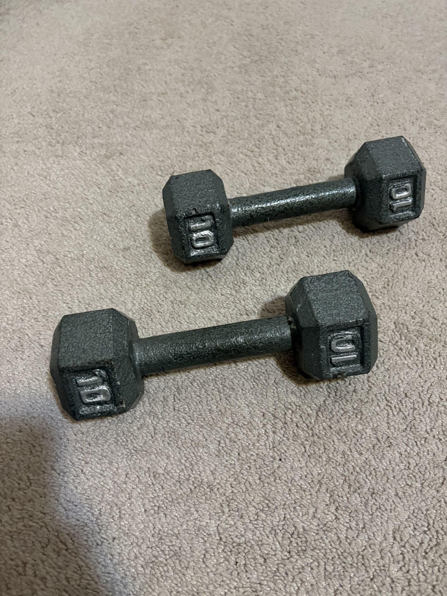 Two 10lb Dumbbells