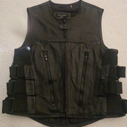 Wilson's Leather Riding Vest With Firmarm Pockets