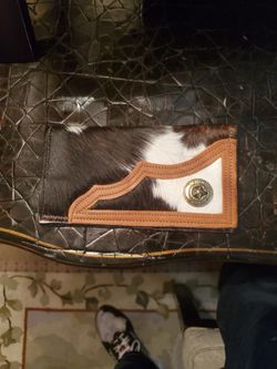 Cowhide Checkbook