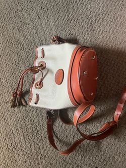 Dooney & Bourke Leather Drawstring Bucket Bag