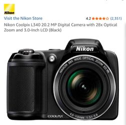 Nikon Coolpix L340 is an entry-level, budget bridge-style digital camera $120