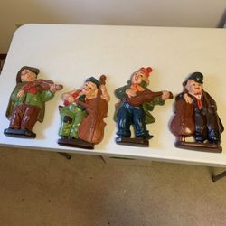 Mid-Century Hand Painted Hobo Wall Hangings