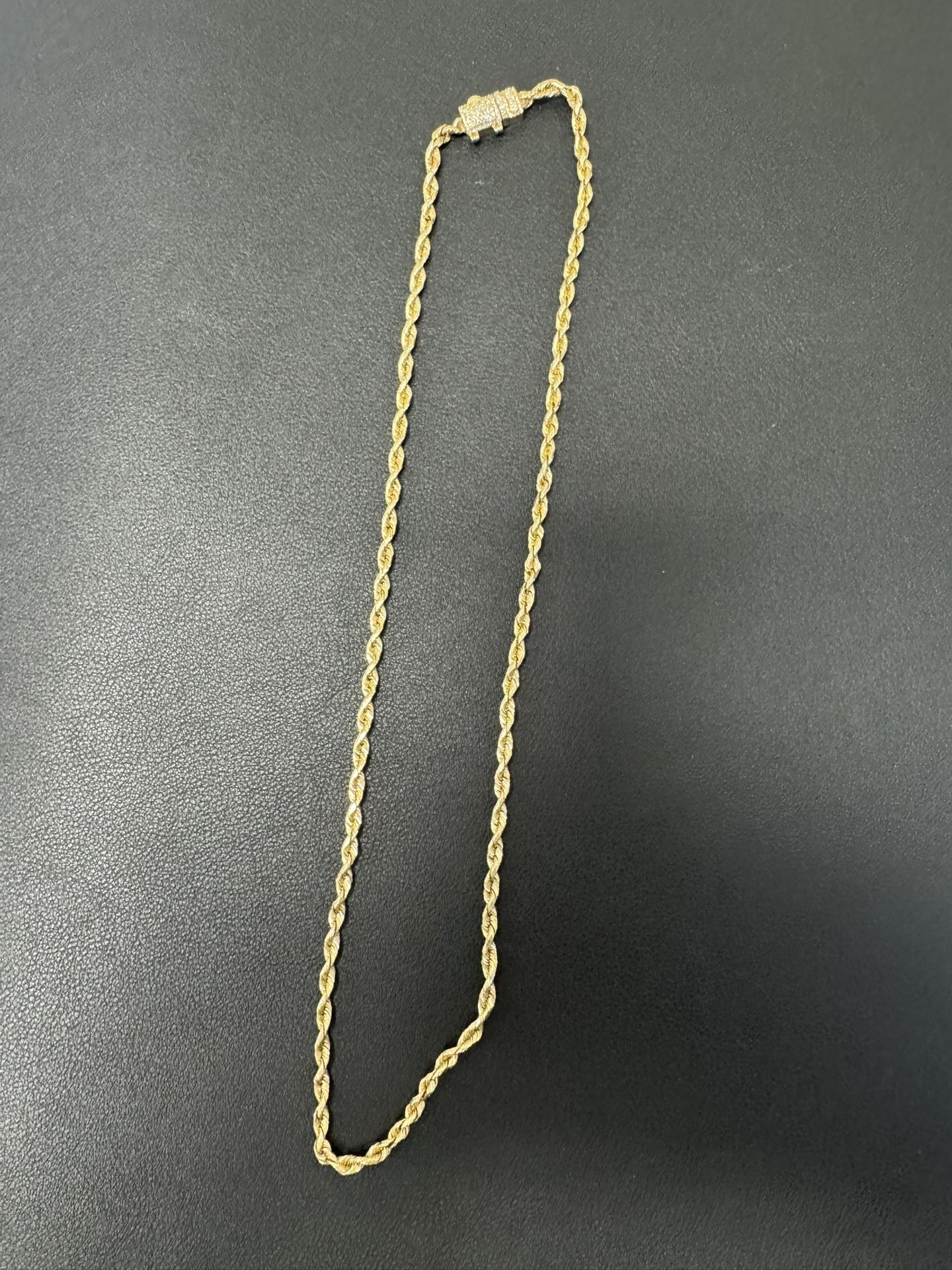 Gold Rope Necklace 10k