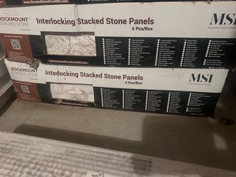 Interlocking stacked stone panels
