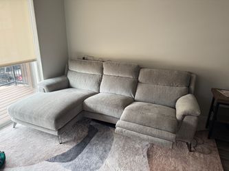 Felix Grey 109" 3 Piece Power Reclining Modular Sectional
