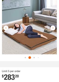 Foldable floor sofa bed