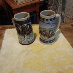 Budweiser Clydesdales Christmas Mugs