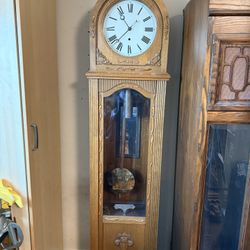 Antique Clock Jewelers Regulator Grandfather Clock