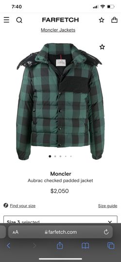 Sale-New Authentic Moncler Aubrac Jacket Size 3(large)