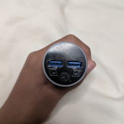 Dual USB Car Charger with Bluetooth FM Transmitter