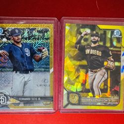 Fernando Tatis Jr Bowman Topps Gold /50