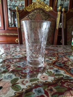 Beautiful Cut Crystal Vase