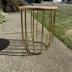 TARA WOOD TOP END TABLE