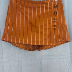 Charlotte Russe Skort Mustard Yellow - Size M