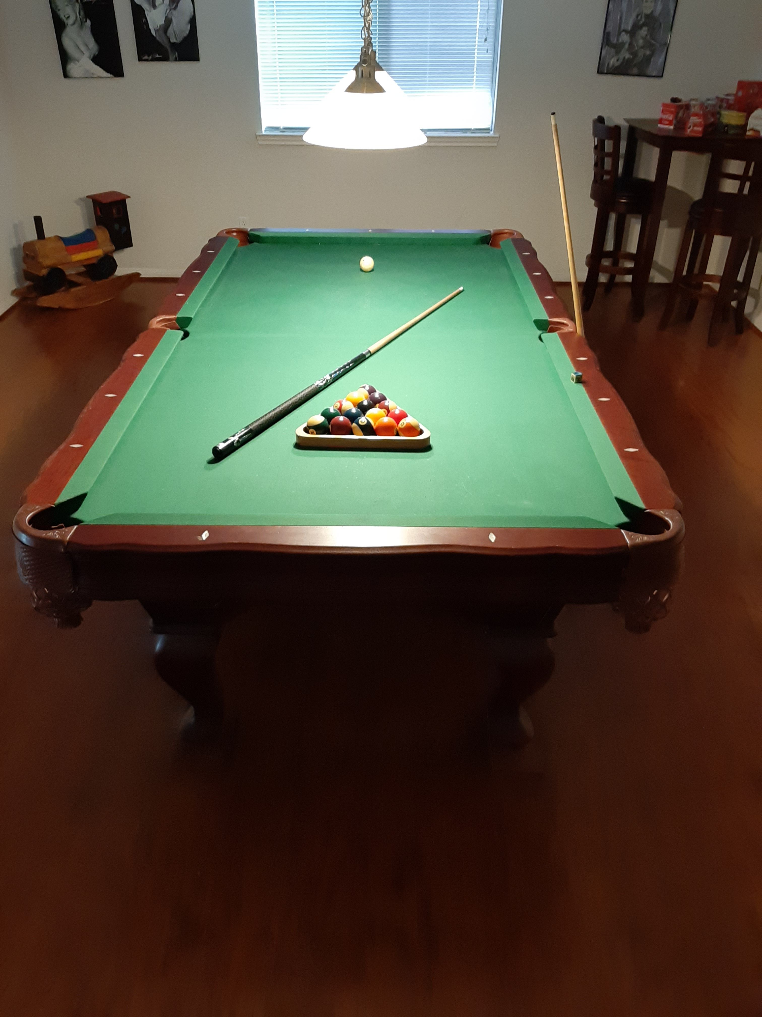 Wooden and Slates Imported 8 Ball Pool Board Table, Model Number: TBPOOL1254