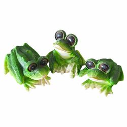 Clay Frog Figures x3