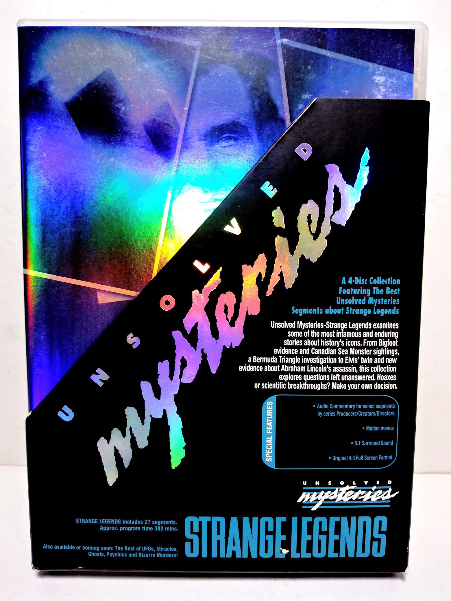 Unsolved Mysteries STRANGE LEGENDS DVD 2005 4-Disc Boxed Set Robert Stack