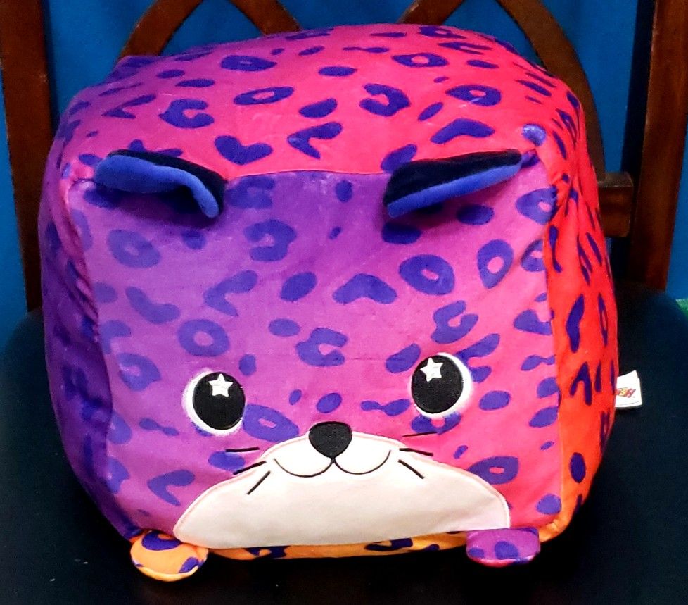 Moosh Moosh "Willow" Leopard Cheetah Plushie 12in x 12in