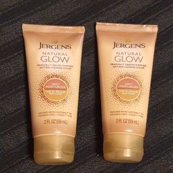 $2 EACH (2 AVAILABLE) Jergens Natural Glow Daily Moisturizer Fair To Medium Skin Tones 2oz