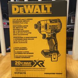 DEWALT 20-Volt MAX XR Cordless Brushless 3-Speed 1/4 in. Impact Driver (Tool-Only)