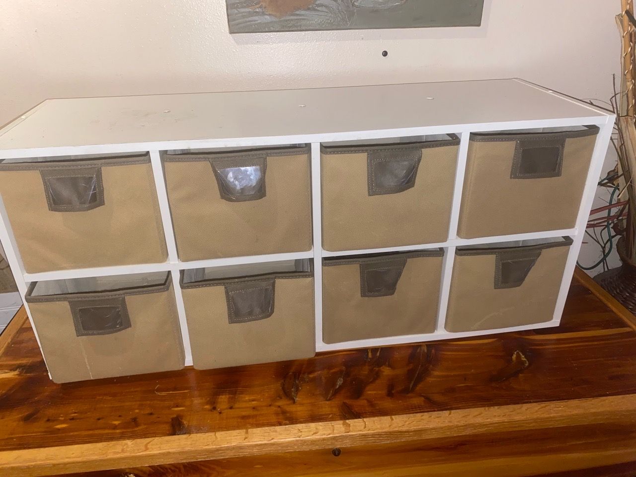 Cube 21 White Cube Storage Unit with 8 Fabric Bins for Sale in Seattle, WA ...