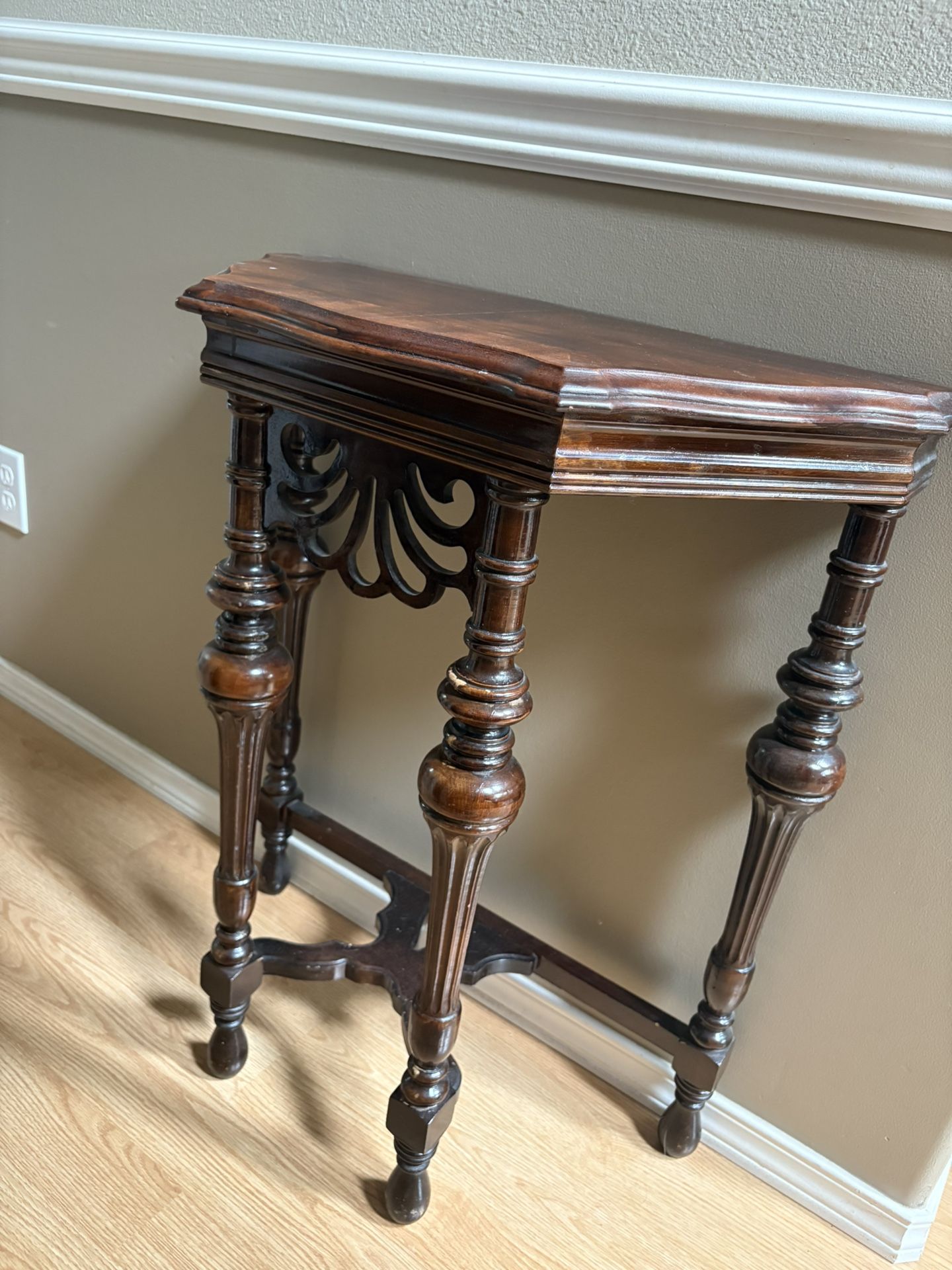 Antique 29 1/2” console / side table