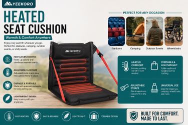 Inflatable Heated Stadium Seats, original price $57