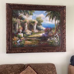 XX Large Oil Painting Wall Art With Custom hardwood Frame- Extra Big 