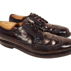 BLACK CHERRY SHELL CORDOVAN WINGTIP 11 D
